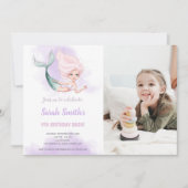  Mermaid Party-uitnodigingen voor kinderen Kaart (Voorkant)