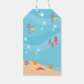 Mermaid Party voor Zee Dank u wel Cadeaulabel (Achterkant)