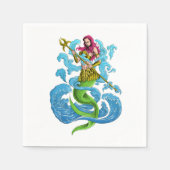 Mermaid Party Warrior Napkins Servet (Voorkant)