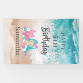 MERMAID PARTY Zomer Oceaan thema Banner (Horizontaal)