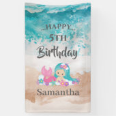 MERMAID PARTY Zomer Oceaan thema Banner (Verticaal)
