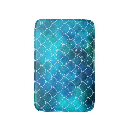 Mermaid Pattern Badmat (Voorkant Verticaal)