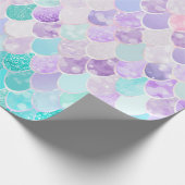 Mermaid Pattern Birthday Gift Wrapping Paper Cadeaupapier (Hoek)