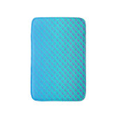 Mermaid Pattern in Aqua Blue en Paars Badmat (Voorkant Verticaal)
