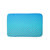 Mermaid Pattern in Aqua Blue en Paars Badmat (Voorkant)