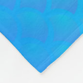 Mermaid Pattern in Aqua Blue en Paars Fleece Deken (Hoek)