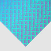 Mermaid Pattern in Aqua Blue en Paars Tissuepapier (Detail)