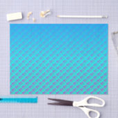 Mermaid Pattern in Aqua Blue en Paars Tissuepapier (Craft)