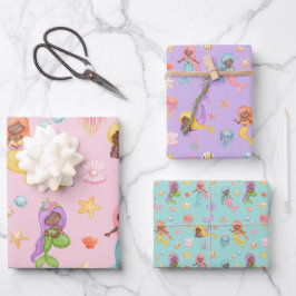 Mermaid Pattern Inpakpapier Vel