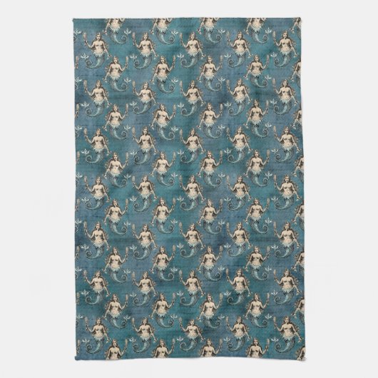  Mermaid Pattern Theedoek (Verticaal)