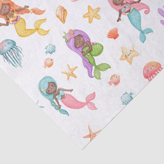 Mermaid Pattern Tissuepapier (Detail)