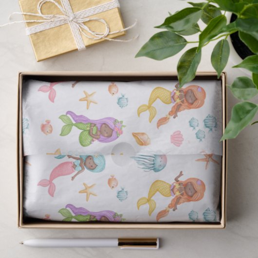 Mermaid Pattern Tissuepapier (Geschenk)