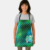 Mermaid Pearls en Scales Green ID600 Schort (Insitu)