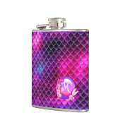 Mermaid Pearls en Scales Monogram Roze ID600 Heupfles (Links)