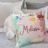 Mermaid personalize Name Sierkussen