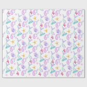 Mermaid Persoonlijk patroon Cadeaupapier (Vlak)