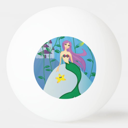 Mermaid Ping Pong Ball (Voorkant)