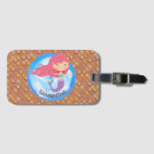 Mermaid Pink Bagagelabel (Voorkant (horizontaal))