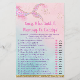 Mermaid Pink Gold Baby shower