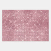 Mermaid Pink Green Sparkly Glitter Ombre Inpakpapier Vel (Voorkant 3)