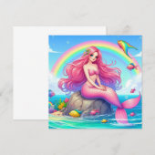 Mermaid Pink Kaart (Voorkant / Achterkant)