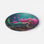 Mermaid Pink Papieren Bordje (Gekanteld)