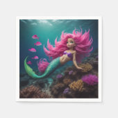 Mermaid Pink Servet (Voorkant)