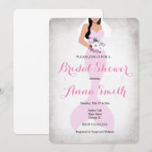 Mermaid Pink  vrijgezellenfeest nodigt roze uit Kaart (Voorkant / Achterkant)