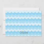 Mermaid Pirate verjaardagsuitnodigingen met foto Kaart (Achterkant)