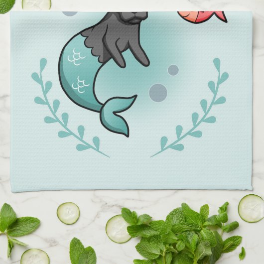 Mermaid Pit Bull Theedoek (Gevouwen)