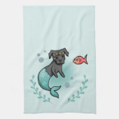 Mermaid Pit Bull Theedoek (Verticaal)