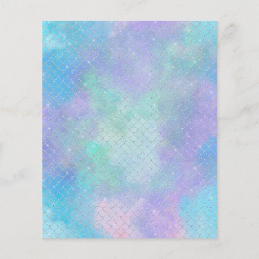 Mermaid Pool Birthday Party Budget Rainbow (Achterkant)