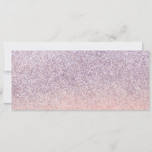 Mermaid Pool Faux Glitter Birthday Ticket Party Kaart (Achterkant)