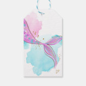 Mermaid Pool Party Hartelijk dank voor Labels met  Cadeaulabel (Achterkant)