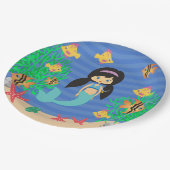 Mermaid Pool Party Papieren Bordje (Gekanteld)