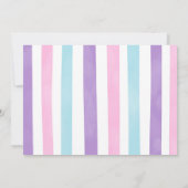 Mermaid & Pool uitnodiging voor kinderen Met Foto (Achterkant)