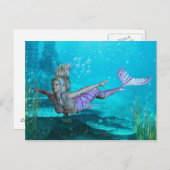 Mermaid Post Card - Fantasy Mermaid Briefkaart (Voorkant / Achterkant)