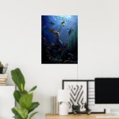Mermaid Poster (Thuiskantoor)