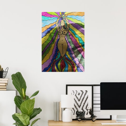 Mermaid poster (Thuiskantoor)