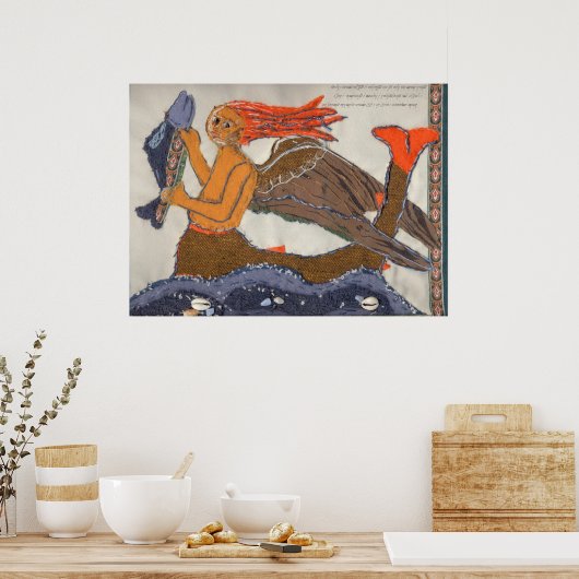 Mermaid poster (Keuken)