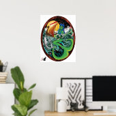 Mermaid Poster (Thuiskantoor)