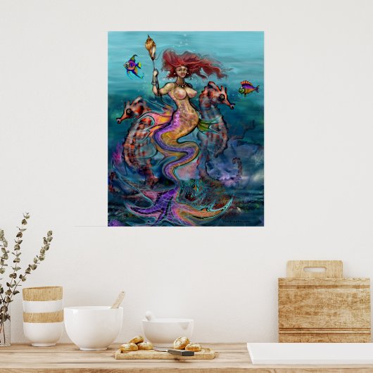 Mermaid Poster (Keuken)