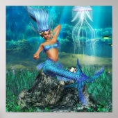 Mermaid Poster Print (Voorkant)
