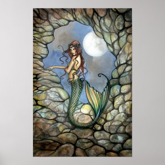 Mermaid Poster Print van Molly Harrison (Voorkant)