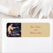 Mermaid Pre-Raphaelite Return Address Labels (Insitu)