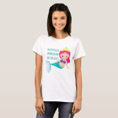 Mermaid Princess aan boord van het moederschap t-s T-shirt (Voorkant volledig)