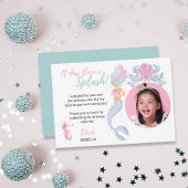 Mermaid Princess Adventure Verjaardag Bedankkaart