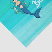 Mermaid princess aquamarine oceaanwater tissuepapier