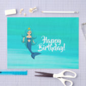 Mermaid princess aquamarine oceaanwater tissuepapier