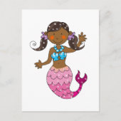 mermaid princess briefkaart (Voorkant)